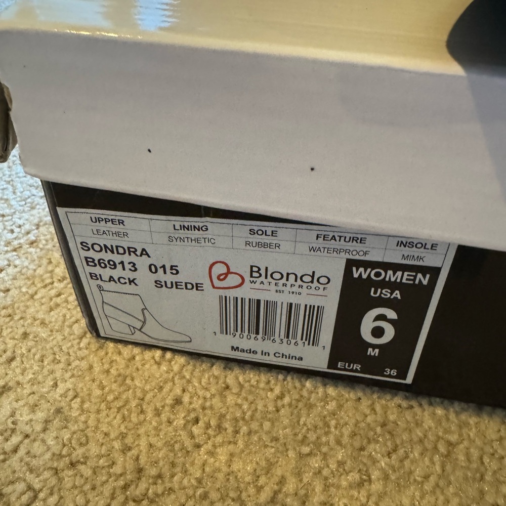 Blondo “Sandra” black suede boots, size 6 - Picture 2 of 5